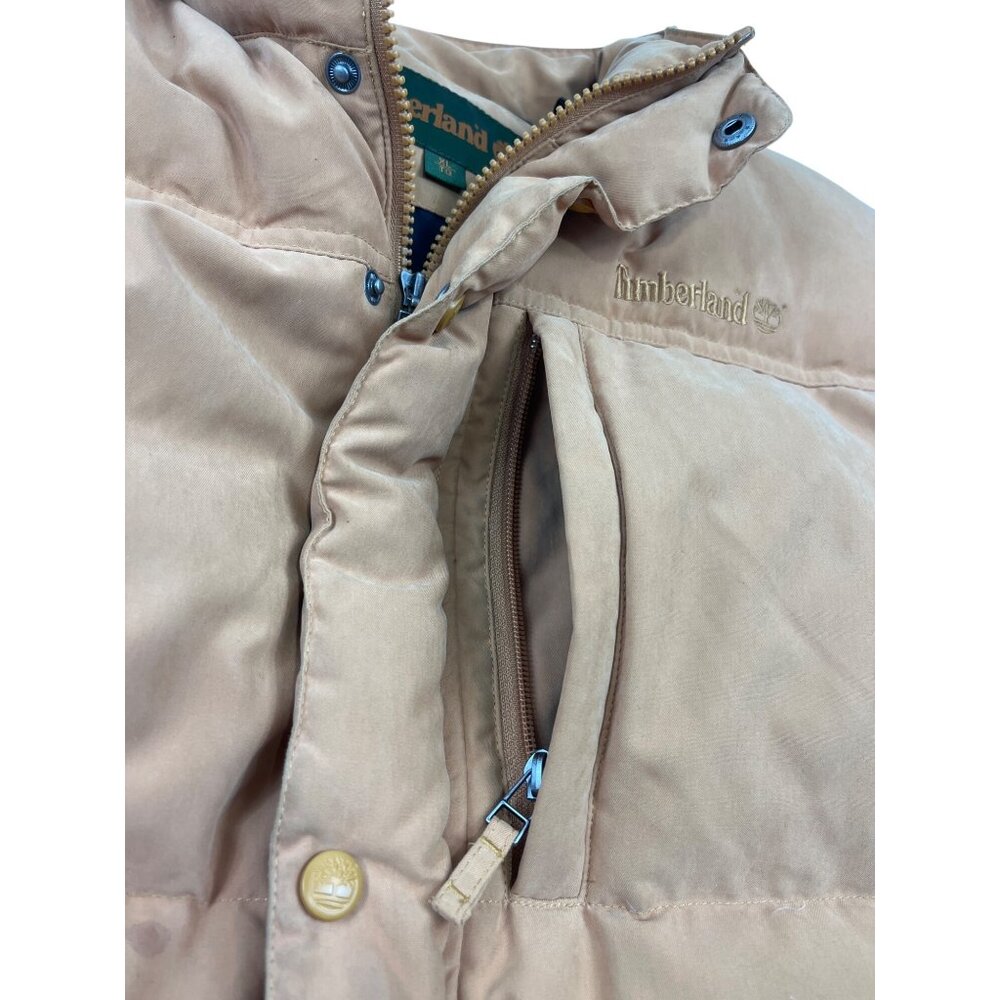 Timberland XL Puffer Vest Orange Duck Down & Feather Insulation 2005 93b - Picture 7 of 8